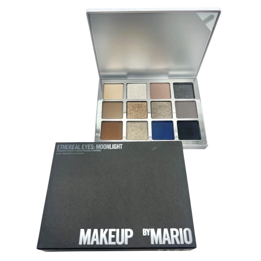MAKEUP BY MARIO Ethereal Eyes Moonlight Eyeshadow Palette 12 x 0.04oz, BRAND NEW